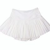 Simply Southern | Pleated Skort - White