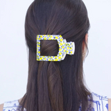 TELETIES | Limoncello Medium Flat Square Hair Clip - Final Sale