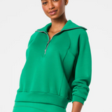 SPANX | AirEssentials Half Zip - Field Green