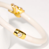 BuDhaGirl | Fauna Elephant All Weather Bangle® (AWB®) - Ivory