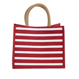 Stripe Gift Tote Red / White - Final Sale