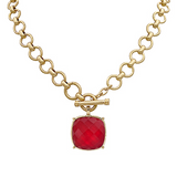 Red Great Feeling Necklace - Final Sale