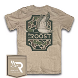 Youth + Men's Roost Camo Shield Tee - Sand