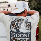 Youth + Men's Roost Camo Shield Tee - Sand
