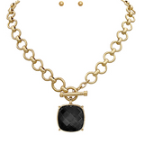 Black Great Feeling Necklace - Final Sale