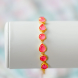 Tatum James | Catherine Bracelet - Magenta