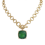 Dark Green Great Feeling Necklace - Final Sale