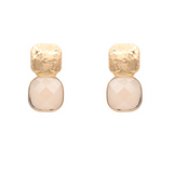 Ivory Simple Stone Earring - Final Sale