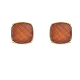 Go Back Stud Earring - Brown