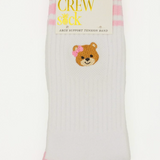Simply | (8 STYLES) Embroidered Crew Socks - Final Sale