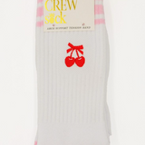 Simply | (8 STYLES) Embroidered Crew Socks - Final Sale