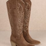 Giada Western Boot - Coffee