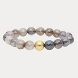 BuDhaGirl | Melange Beaded Bracelet - Taupe/Brown