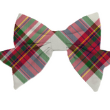 Mary Square | Holiday Plaid Magnetic Bow - Final Sale