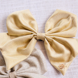 Mary Square | Metallic Gold Magnetic Bow - Final Sale