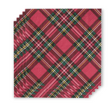SWIG | Christmas Plaid Cocktail Napkins - Final Sale