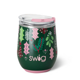 SWIG | Merry Mistletoe 12oz Stemless Wine Cup - Final Sale