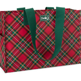 SWIG | Christmas Plaid Resuable Large Bag - Final Sale