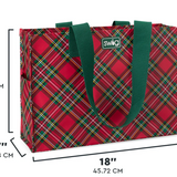 SWIG | Christmas Plaid Resuable Large Bag - Final Sale