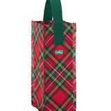 SWIG | Christmas Plaid Wine Reusable Tote - Final Sale