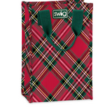 SWIG | Christmas Plaid Reusable Tall Tote - Final Sale