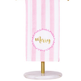 Merry Script Hand Towel - Final Sale
