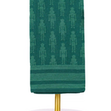 Nutcracker Jacquard Dark Green Hand Towel - Final Sale