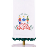 Merry Christmas Waltz Pom Pom Hand Towel - Final Sale