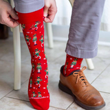 Men's Red/Green Dancing Nutcracker Socks - Final Sale