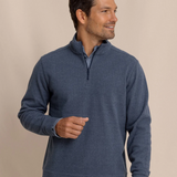 Southern Tide | Men's Adler Lane Quarter Zip - Dress Blue