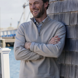 Southern Tide | Adler Lane Quarter Zip - Sandstone