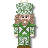 Green Chinoserie Nutcracker Door Hanger - Final Sale