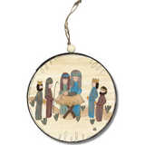 Circle Nativity Ornament - Final Sale