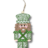 Green Chinoserie Nutcracker Ornament - Final Sale