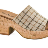 Totally Buggin Wedge - Camel Plaid