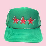 HO HO HO Green Trucker Hat - Final Sale