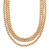 Triple Layered Ball Necklace - Final Sale