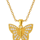 Single Butterfly Necklace - Final Sale