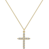 Rhinestone Cross Necklace - Final Sale