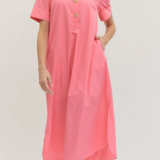 Take Me Away Midi Dress - Pink