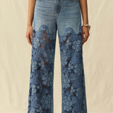 BAYEAS | Bobbi High Rise Wide Leg - Medium Blue