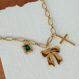 Hart Designs | Cross Bow Charm Necklace - Gold