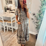 Kinsley Midi Dress - Secret Garden