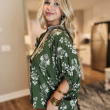 Botanical Dreams Top - Olive