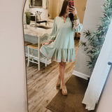 Naomi Dress - Basil