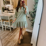 Naomi Dress - Basil