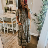 Kinsley Midi Dress - Secret Garden