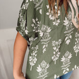 Botanical Dreams Top - Olive