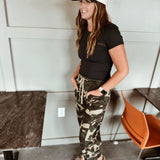 Raechel MR Barrel Slung Pants - Camo