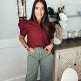 The Elan Top Burgundy